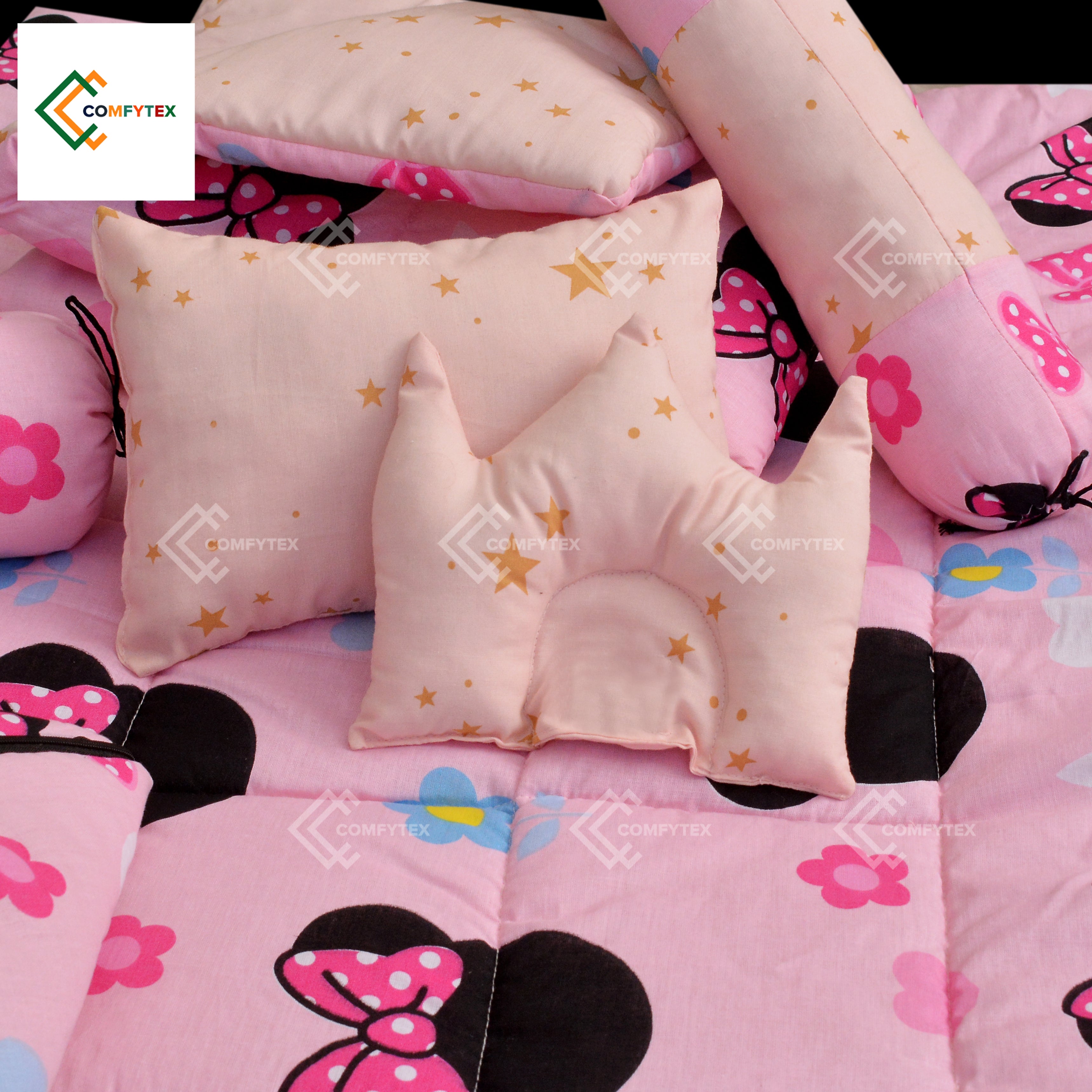 Cotton Printed Baby Set for New Born Baby-7 PCs    02