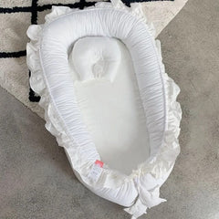 Premium Quality Comfortable Baby Nest for New Born Baby WHITE