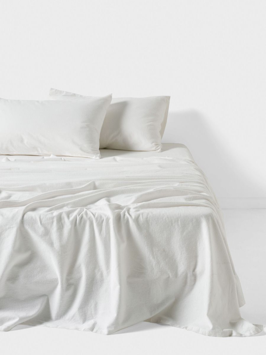 Luxury plan  Duvet Set Rich Cotton White