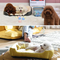 Super Soft Dog Beds Waterproof Bottom - Warm Bed For Dog & Cat - 

Red & white