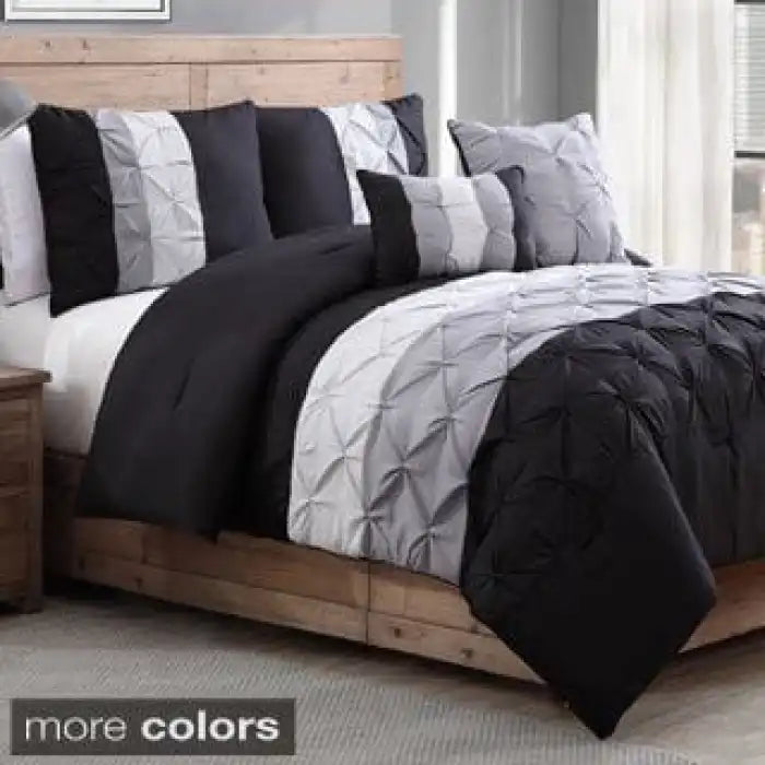 8Pcs Pintuck Duvet Set