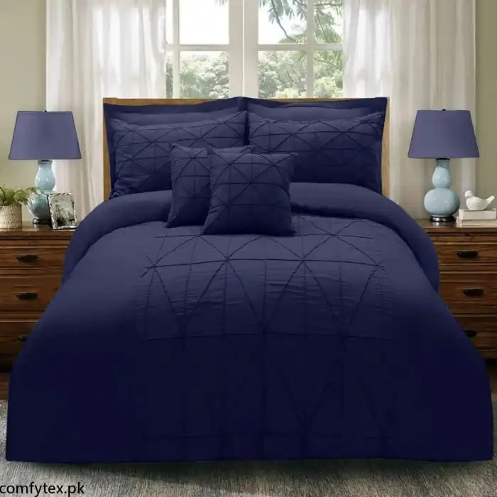 Bead 12 Design Pleated Duvet Set