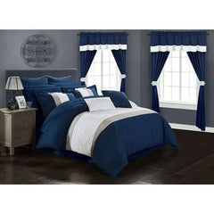 Embellish Horizontal Pleats Duvet Set