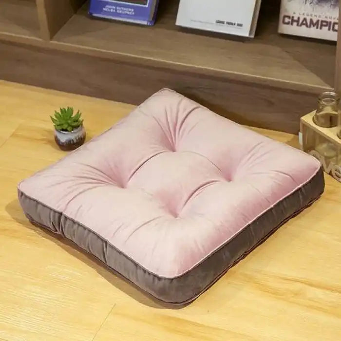 Floor Sitting Cushion Pillow Yoga Pink Gray Cushions