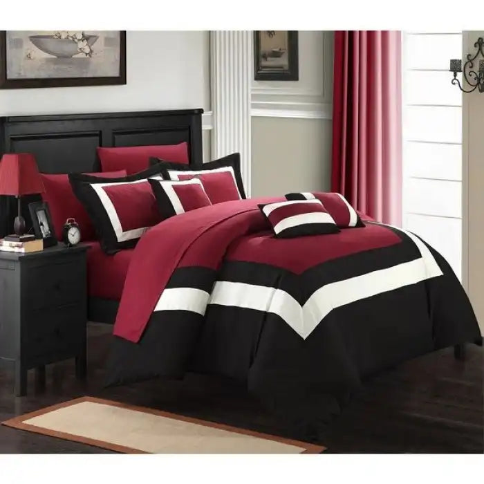 Horizontal Stripe Duvet Set