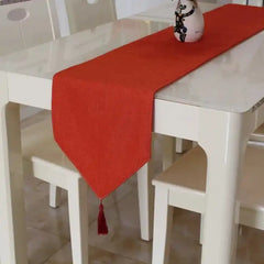 Jute Table Runner Red Kitchen