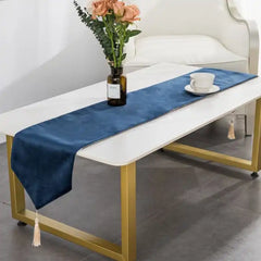 Plain Dyed Velvet Table Runner