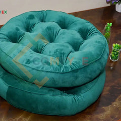 Round Floor Cushion_Ball Fiber Filled Cushions_1 Pair=2Pcs Cushions