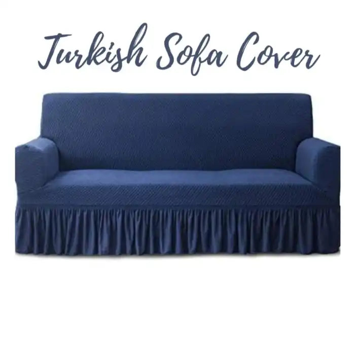 Turkish Style Sofa Fitted Cover Blue Covers