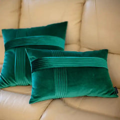 Velvet Platted Cushion & Duck Pillow